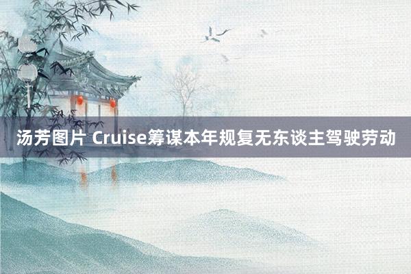 汤芳图片 Cruise筹谋本年规复无东谈主驾驶劳动