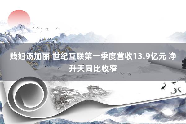 贱妇汤加丽 世纪互联第一季度营收13.9亿元 净升天同比收窄