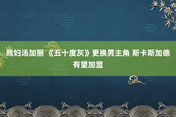 贱妇汤加丽 《五十度灰》更换男主角 斯卡斯加德有望加盟