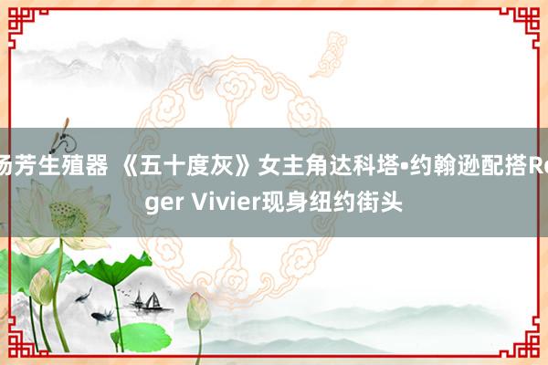 汤芳生殖器 《五十度灰》女主角达科塔•约翰逊配搭Roger Vivier现身纽约街头